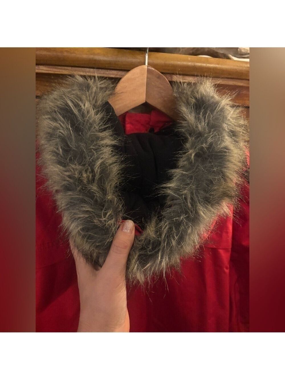 NOIZE Red Unisex Weather Guard Vegan Canadian🇨🇦 Winter Coat M-XL Ptp26in L32in - Picture 4 of 16